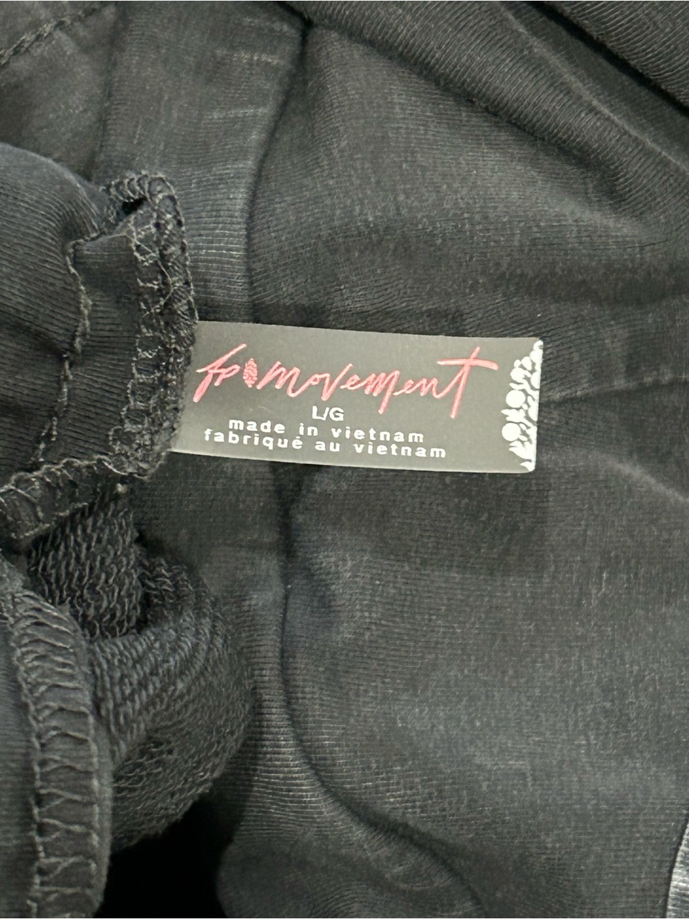 FP Movement by Free People Washed Charcoal Wide-Leg Drawstring Jumpsuit - Picture 7 of 7